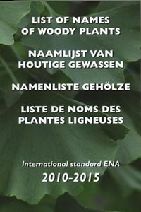 Официальный список древесных растений, признанный ENA.