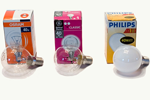      3- "" (Osram, General Electric  Philips) 